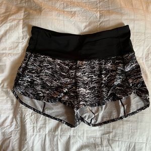 High waisted lululemon running shorts